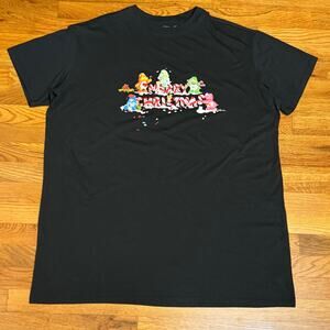 BP Women’s 1X Black Graphic Merry Christmas Care Bears Holiday Sleepwear Lounge